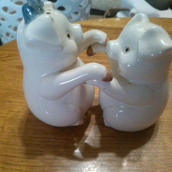 Adorable couple piggy pigs Fitz and Floyd vintage - Picture 3 of 3